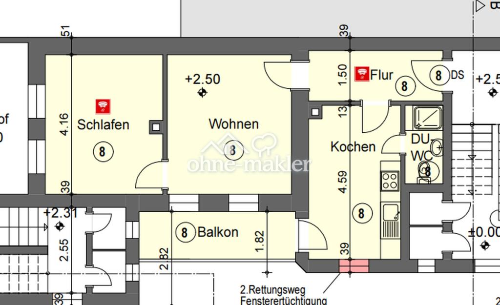 2 Zimmer Wohnung in schöner Lage - Foto 5