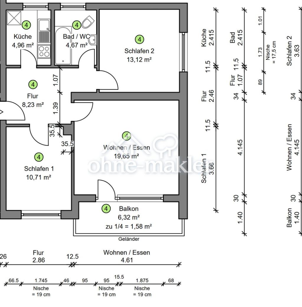 2,5-Zimmer-Wohnung in ruhiger Lage von Gefrees zu vermieten - Photo 5