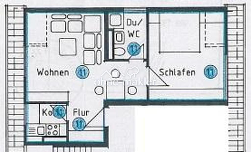 gemütliche 1 1/2 ZKB - mit der Straba in 15 min am "Euro" - Foto 5