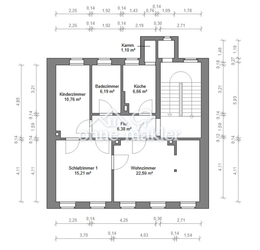 Helle 3-Zimmer-Wohnung in zentraler Lage von Wurzen - Photo 5