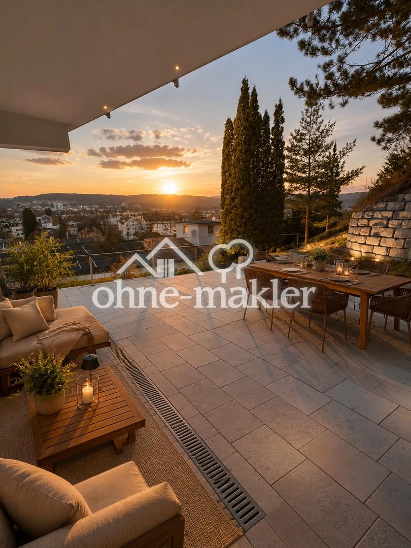 Großzügige 2-Zimmer-Wohnung mit großer Terrasse und Weitblick - Foto 5