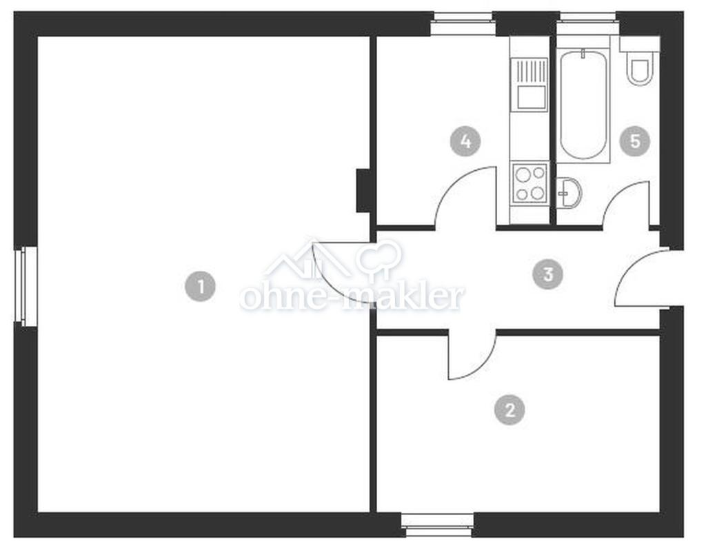 Vollausgestattete Wohnung für 1-2 Personen mit großen Keller ab 01.06 | Unbefristet - Photo 5