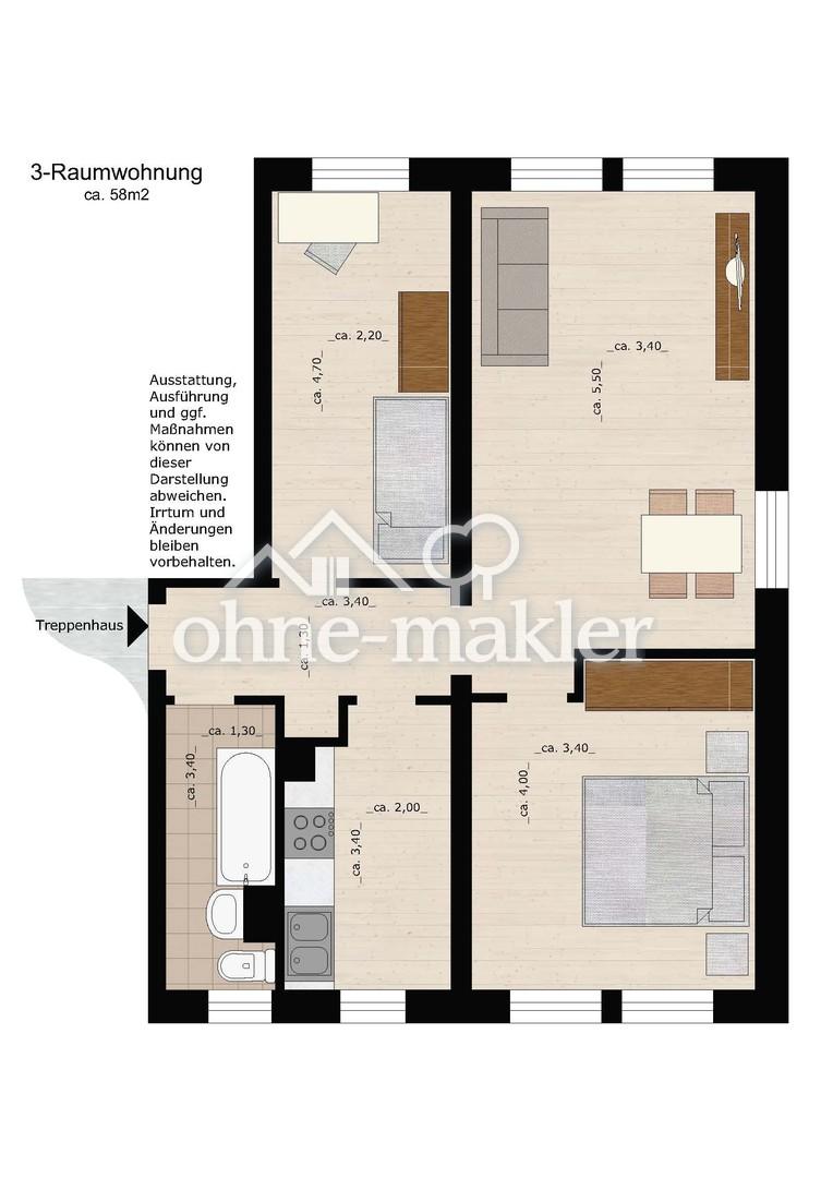 Vollsaniert, zentrumsnahe Wohnung mit Wannenbad - Foto 4