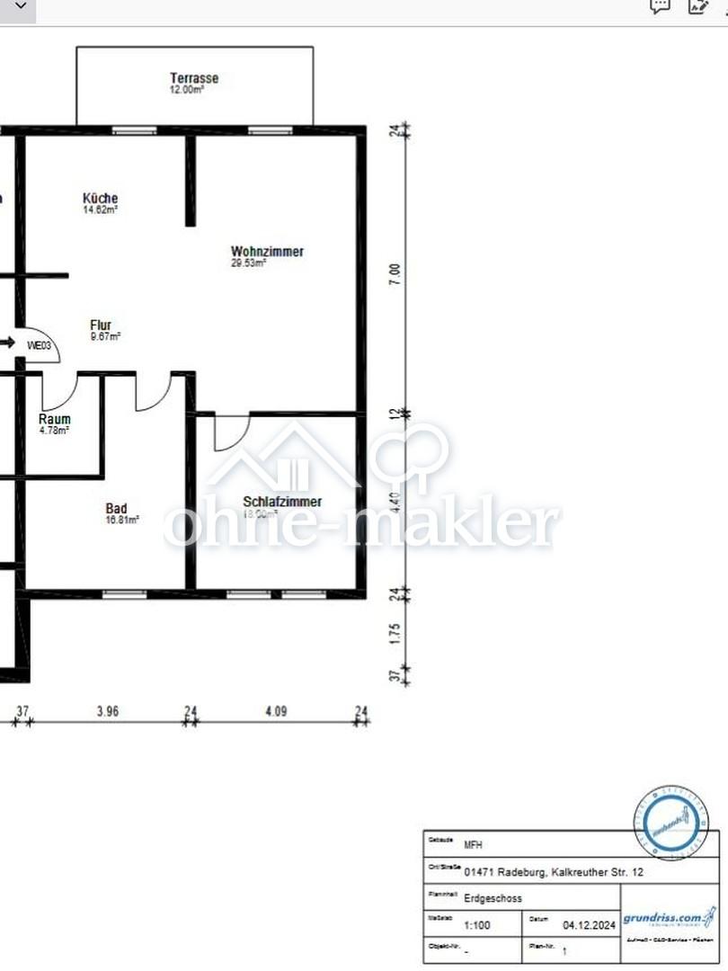 Großzügige 2-Zimmer-EG-Wohnung mit Terrasse in Radeburg - Photo 5