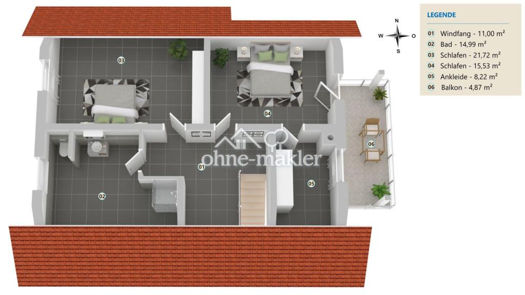 Modernes Reihenendhaus in Hohenecken zu vermieten - Photo 4