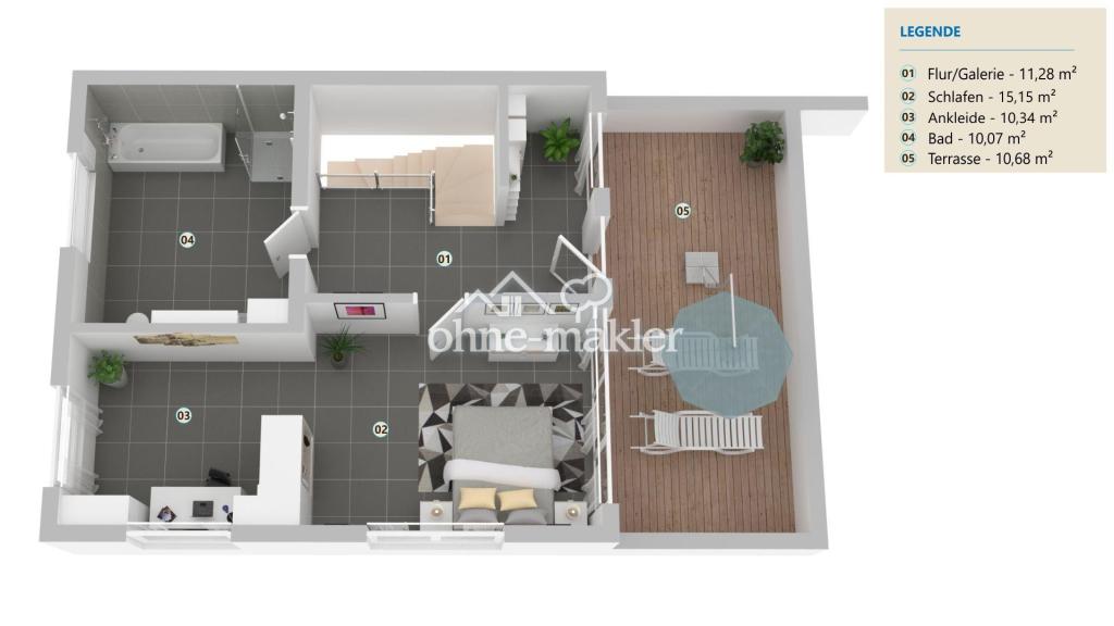 Modernes Reihenendhaus in Hohenecken zu vermieten - Photo 2