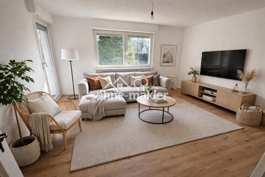 Helle frisch renovierte 3-Zimmer-Wohnung mit Balkon und super Grundriss - Photo 1