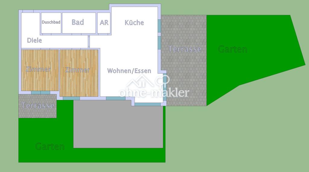 Schicke + komfortable 3-Zimmer-Wohnung mit Garten + 2 Terrassen + Bad + Duschbad + TG-Stellplatz! - Photo 2