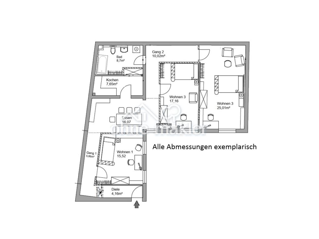 Stadtleben⁴ - 4 Zimmer Wohnung mitten in Rosenheim - Photo 5