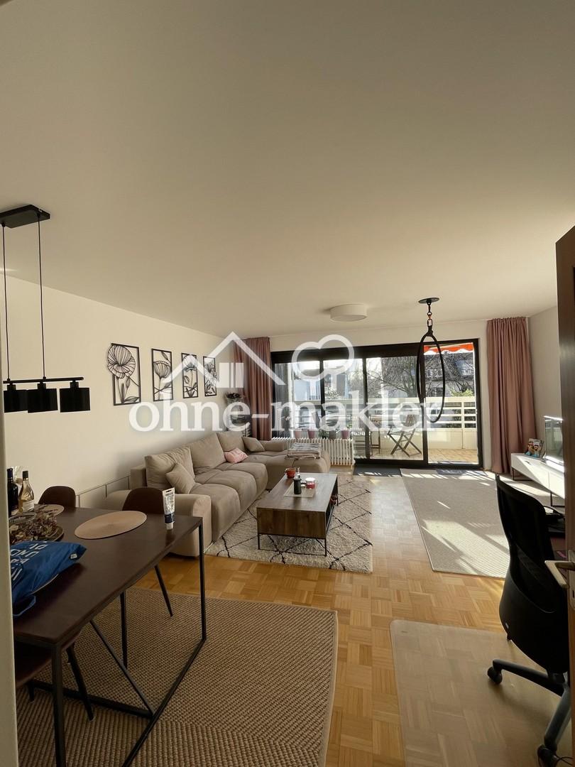 Rhein Nähe: Helle schöne 2 Zimmer, Küche, Sonnen Balkon, Abstellraum - Foto 1