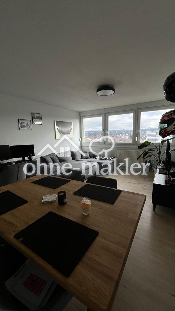Frisch renovierte 2-Zimmer-Wohnung mit Loggia, Einbauküche und fantastischem Weitblick in Heilbronn - Foto 1