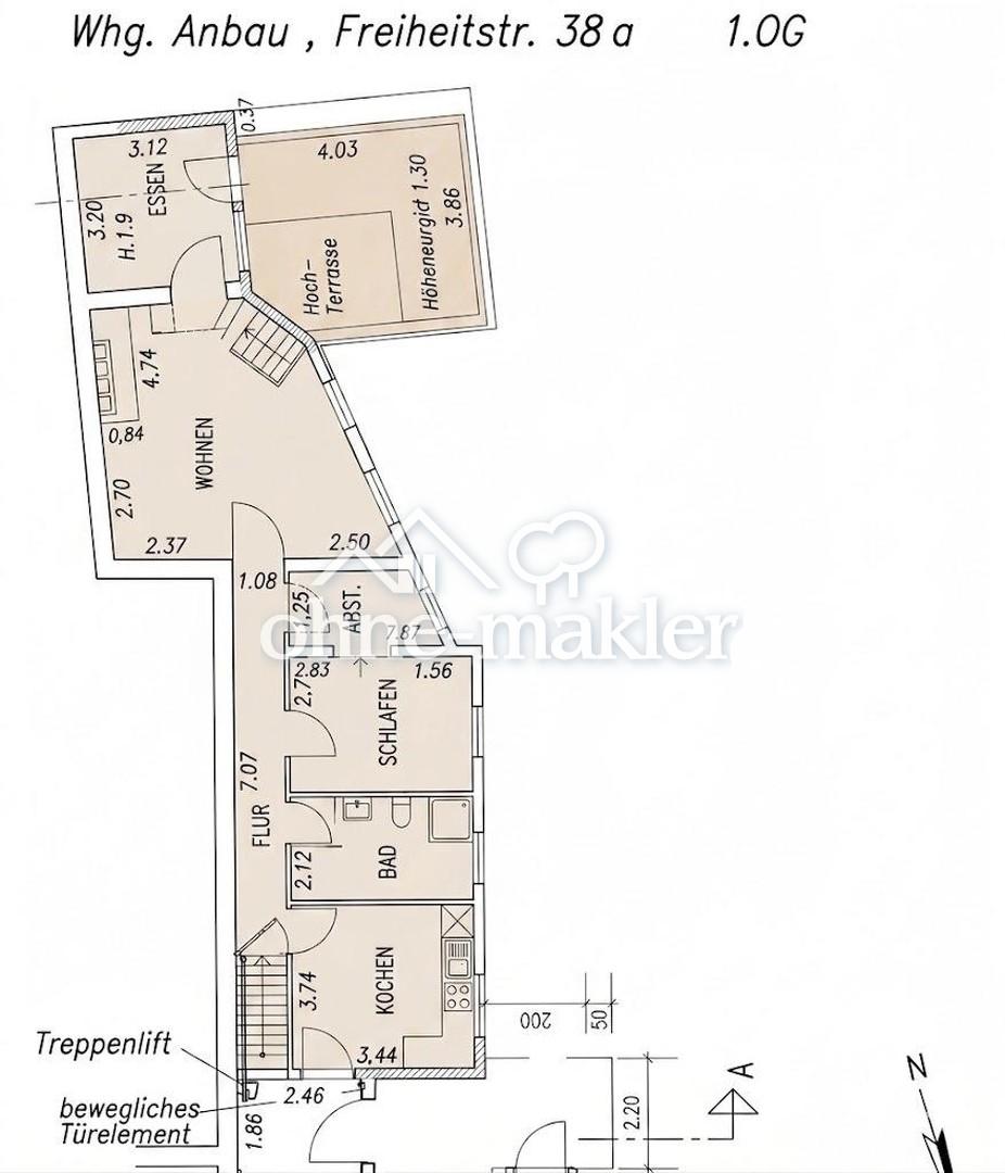 Großzügiges Wohnen auf zwei Ebenen - 3 Schlafzimmer und gepflegtes Ambiente in Hagen-Hohenlimburg - Foto 2