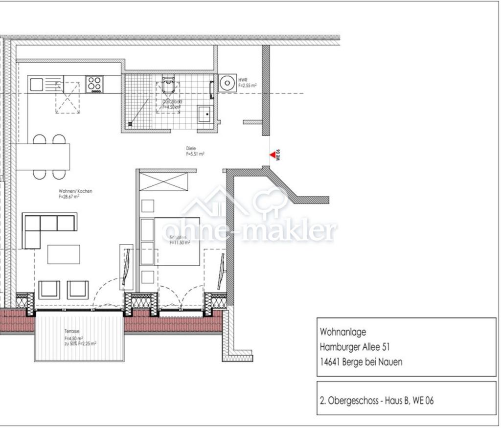 Bezug ab Juni 2026–Moderne 2-Zimmer-Wohnung in Berge bei Nauen – barrierefrei & energieeffizient - Foto 3
