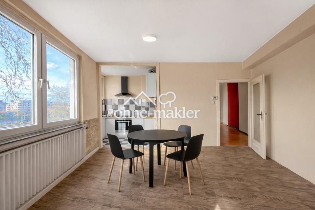 7 Min zur Uni! WG-Neugründung oder als möblierte Wohnung +Balkon- Drei-Zimmer-Wohnung in D-Bilk - Foto 1