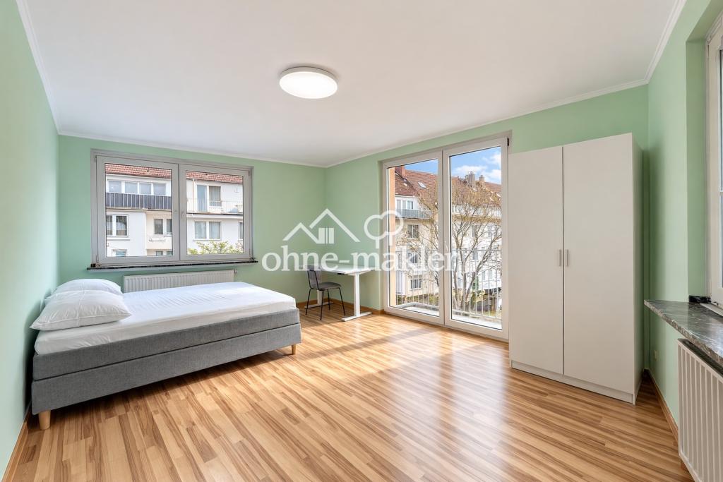 7 Min zur Uni! WG-Neugründung oder als möblierte Wohnung +Balkon- Drei-Zimmer-Wohnung in D-Bilk - Foto 2