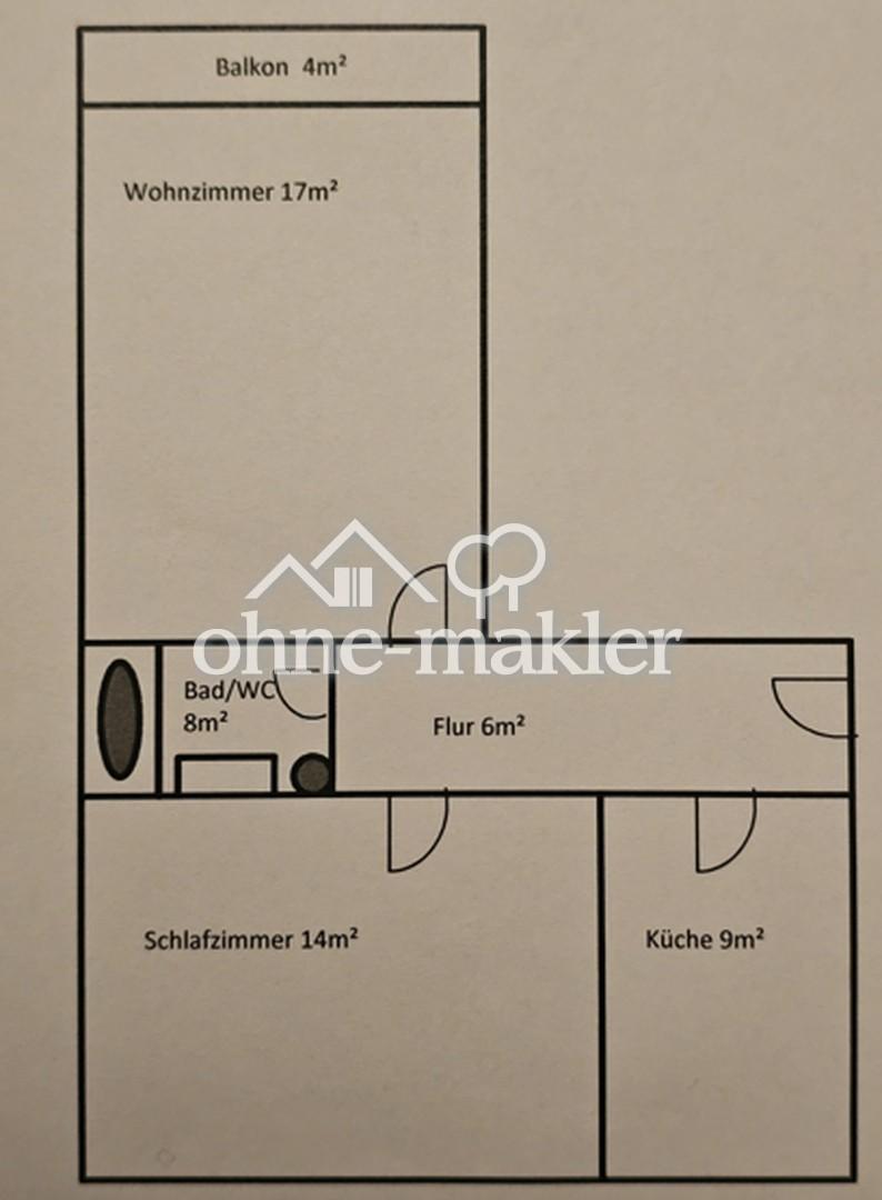 Gepflegte 2-Zimmer-Wohnung im 2. OG mit Balkon in Maintal - Photo 3