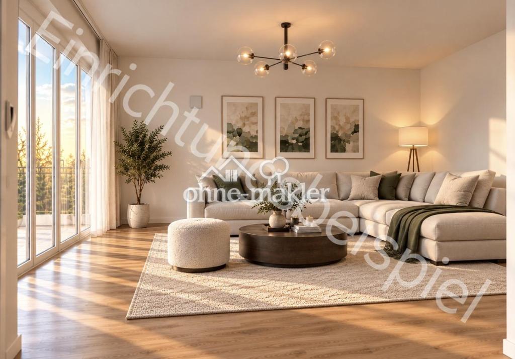 Sonnige 4-Zimmer Wohnung mit 2 Balkonen, Fussbodenheizung, Klimaanlage in Berlin Biesdorf, A15/16 - Foto 1