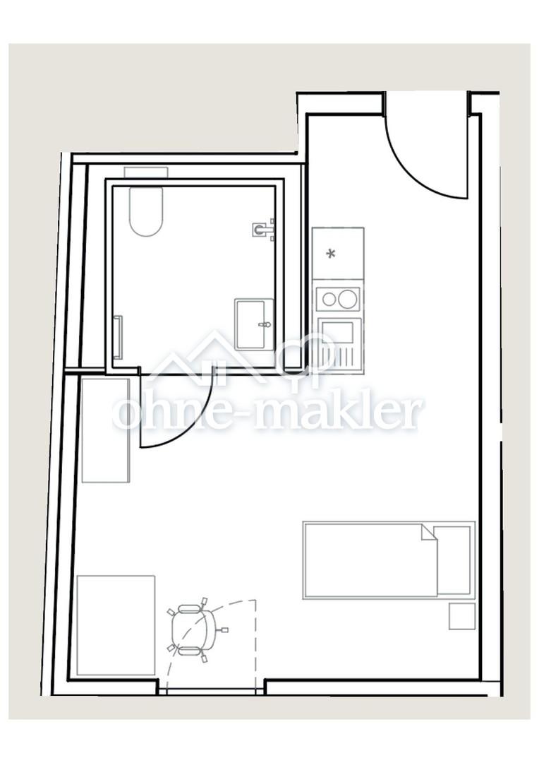 Erstbezug - Möbliertes Studentenapartment in top Lage - Photo 4