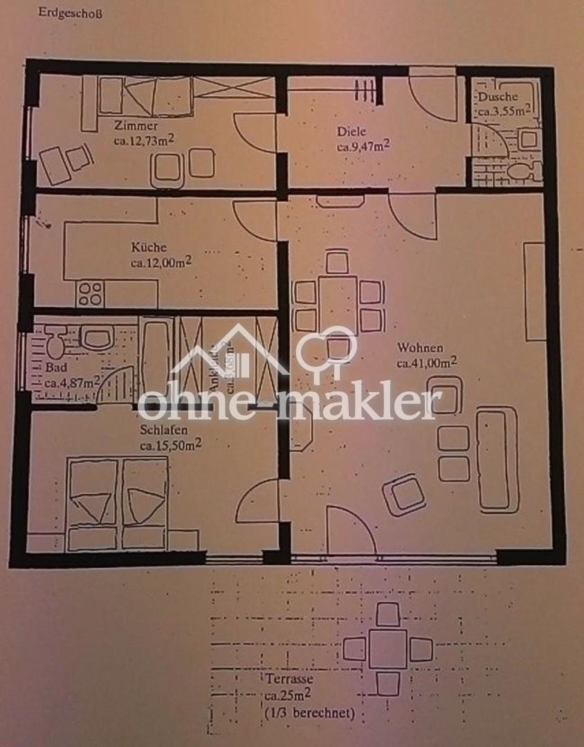 Menterschwaige: 3‑Zi.-Terrassenwohnung (117 m²) mit 200 m² Garten & TG – möbliert oder unmöbliert - Foto 3
