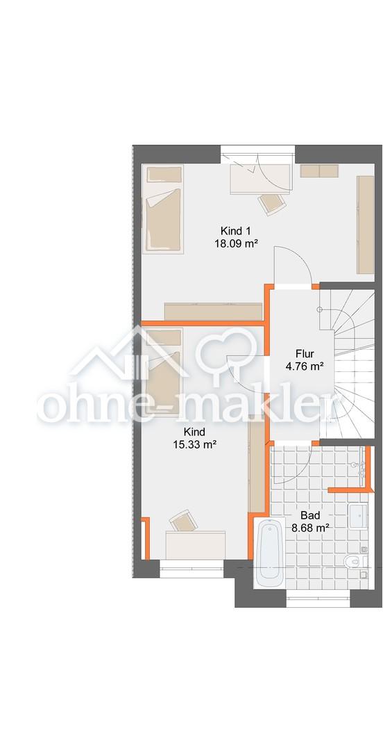 Neubau-Reihenhaus mit Terrasse – 140 m² Familienhaus mit sehr niedrigen Energiekosten (EH-40 + PV) - Photo 5