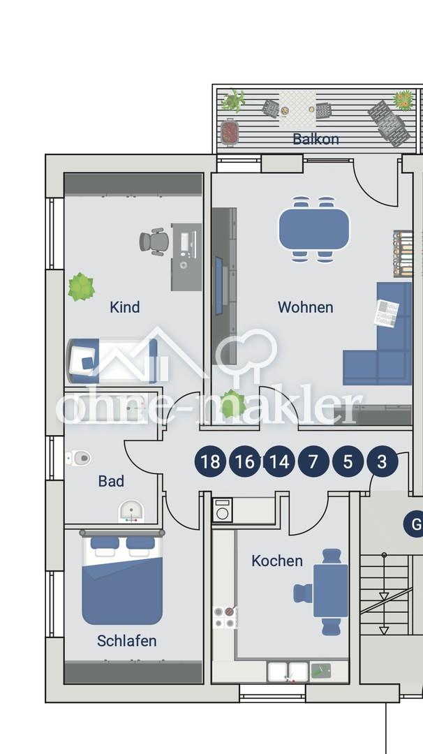 Komfortable 3 Zimmer Wohnung in beliebter Lage - Foto 5