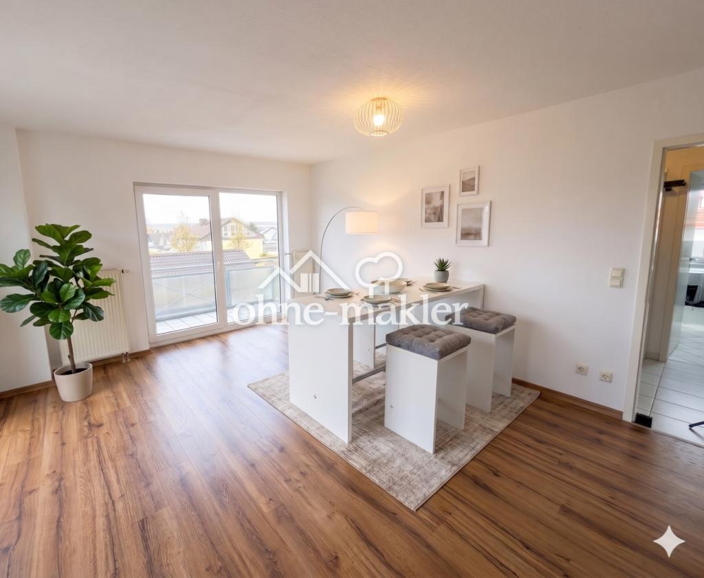 Top gepflegte 2-ZKB-DG-Wohnung mit EBK, Balkon & TG – ideal für Singles & Pendler (A3-Nähe) - Photo 2