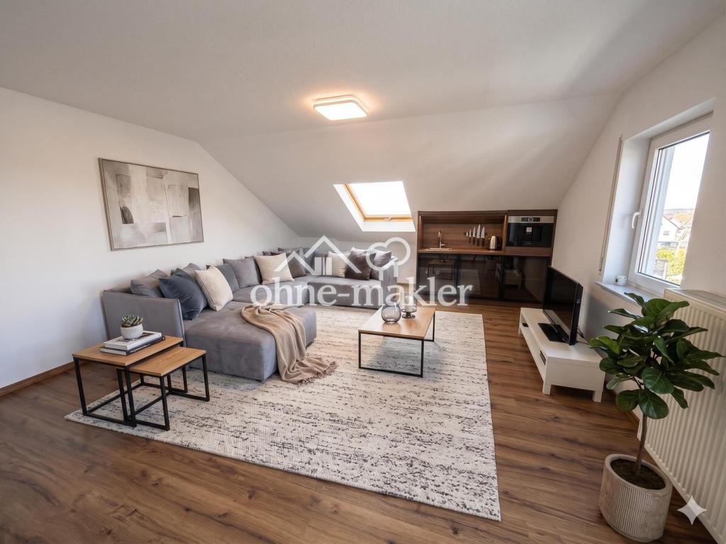 Top gepflegte 2-ZKB-DG-Wohnung mit EBK, Balkon & TG – ideal für Singles & Pendler (A3-Nähe) - Photo 1