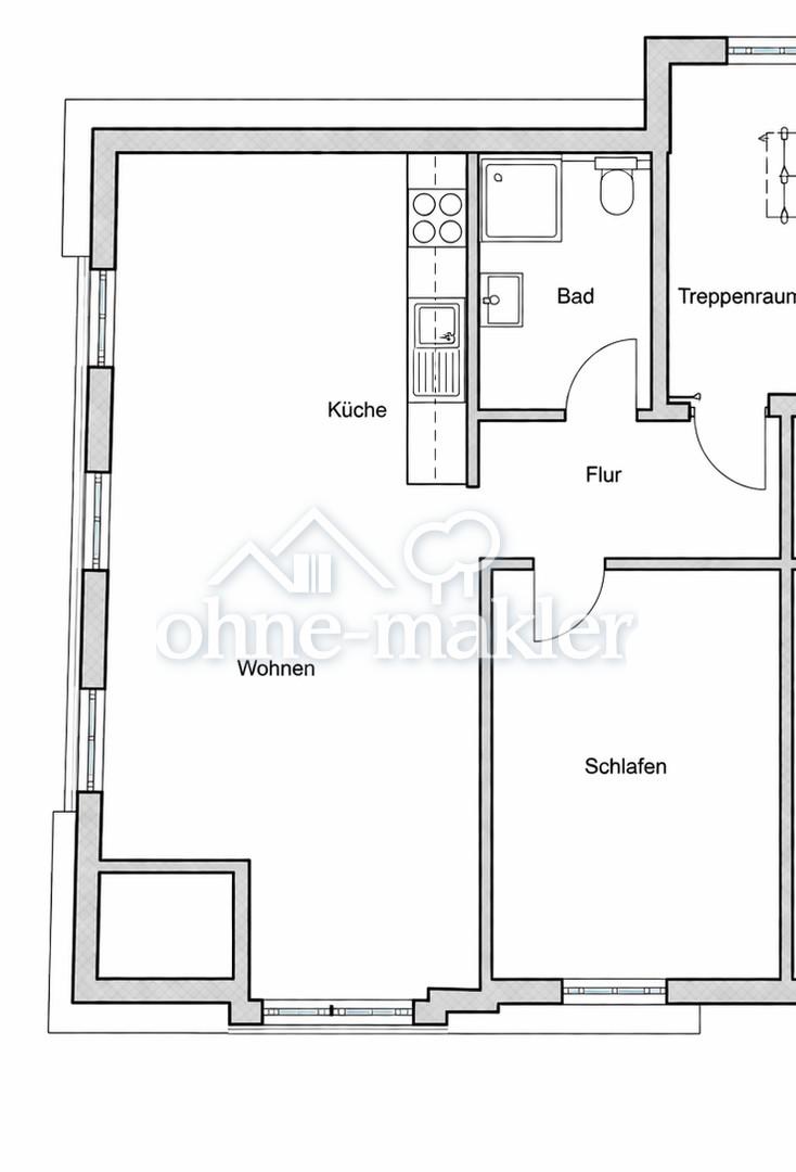 Erstbezug nach Dachausbau – moderne 2-Zimmer-Wohnung mit Effizienzklasse A - Photo 3