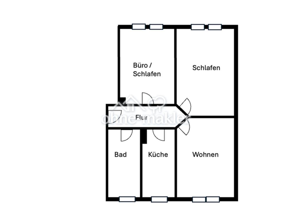 Sanierte Dachgeschosswohnung mit Fördeblick - Photo 4