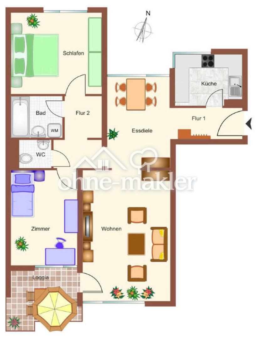 Energieeffiziente 3,5 Zimmerwohnung in Ottobrunn in ruhiger Lage (befristet bis 06/2028) - Foto 1