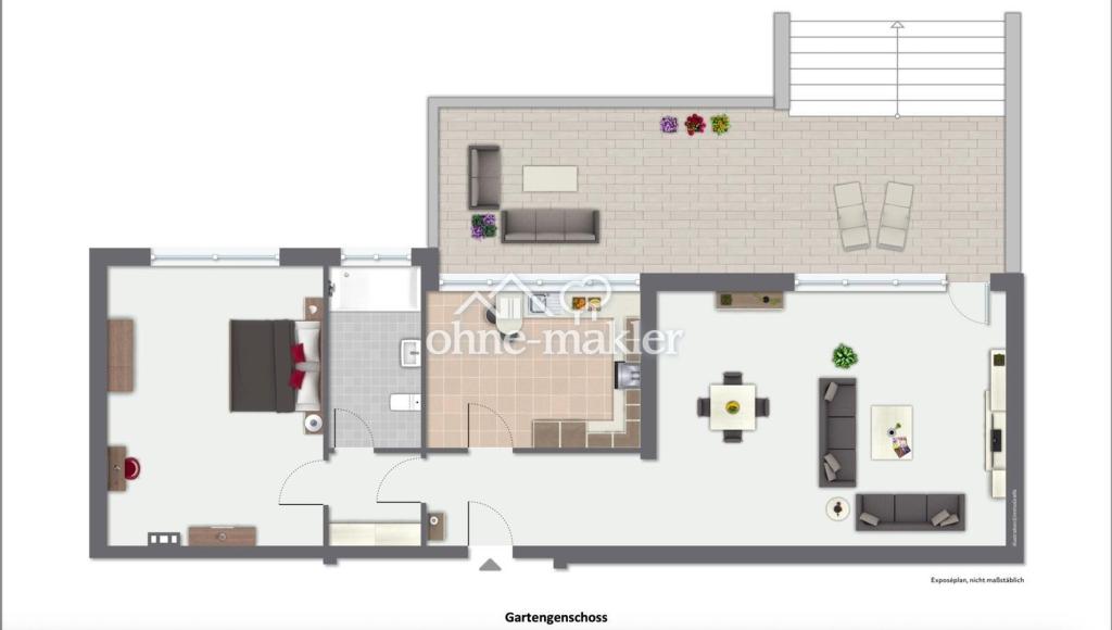 Exklusive 2,5‑Zimmer‑Wohnung mit großer Terrasse & Stellplatz - Foto 3