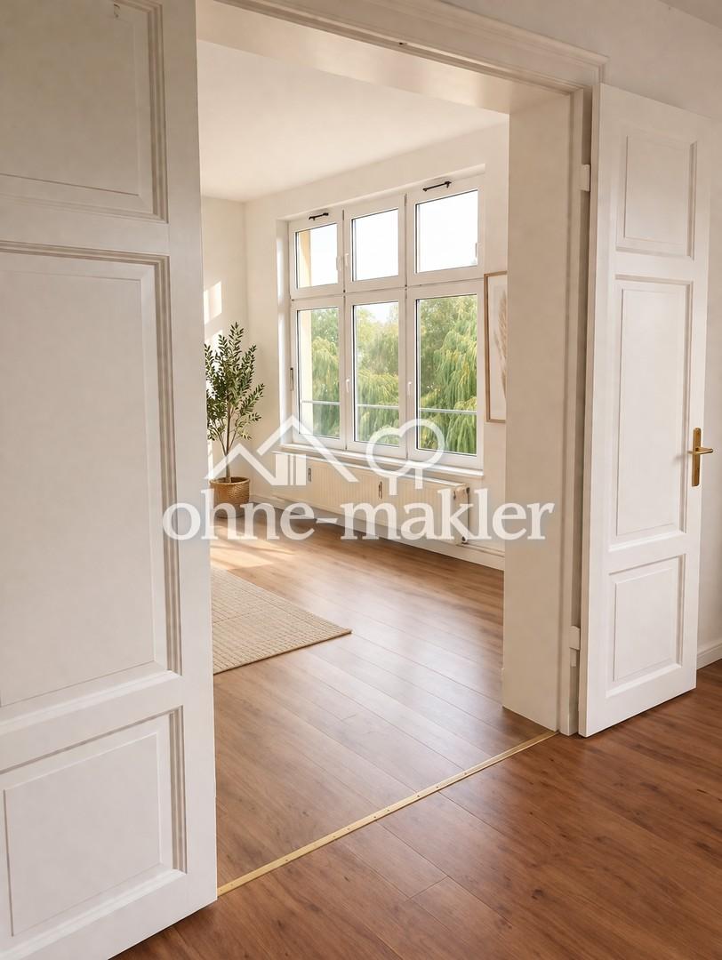 Altbau + Moderne großzügige 3 Raum Wohnung in Güstrow (LK Rostock) - Photo 1