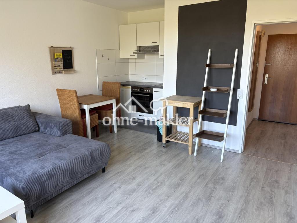 Blick ins Grüne: Möblierte, helle 1,5-Zimmer-Wohnung mit Balkon im 1. OG in Bochum-Werne - Photo 1