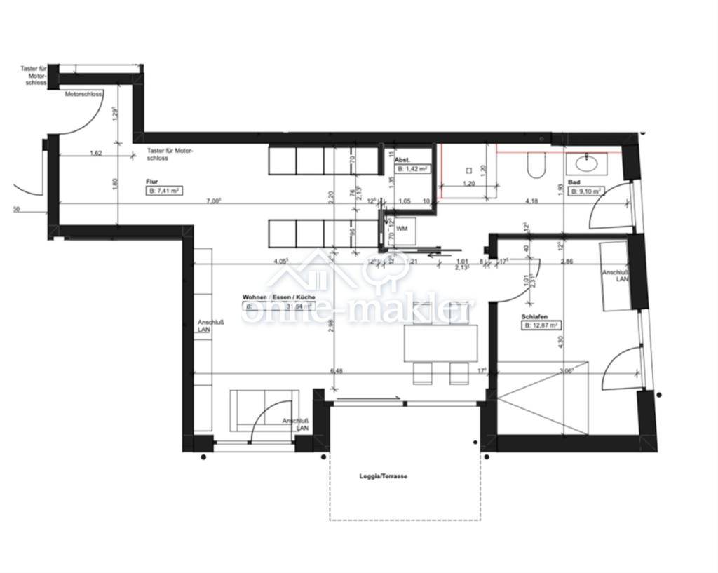 Barrierefreie 71,38m2 Neubauwohnung mit Garten & Einbauküche in Toplage - Foto 2