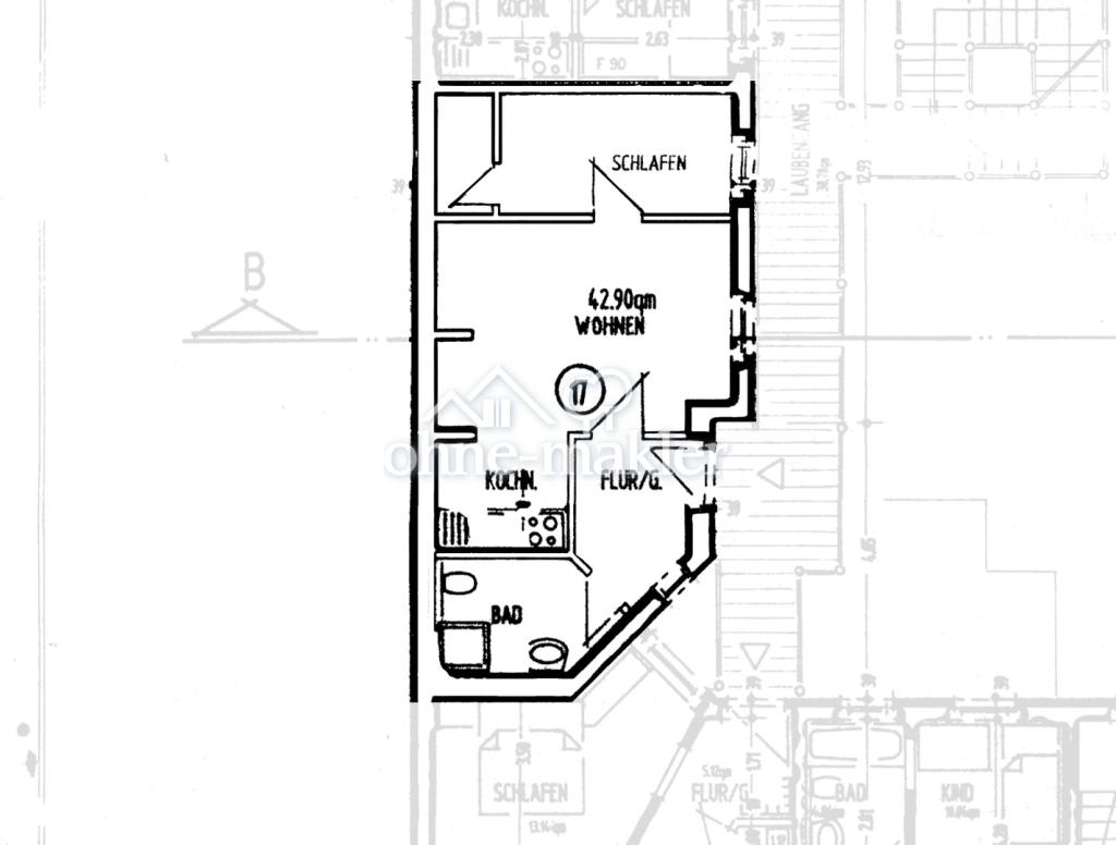 Erstbezug nach Renovierung! 2 Zimmer Wohnung mit moderner EBK im beliebten Stadtfeld-Ost - Foto 3
