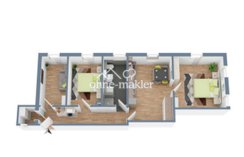 Zuhause mit Geschichte: 1.OG 4 Zimmerwohnung für Familie oder Wohngemeinschaft - Foto 3