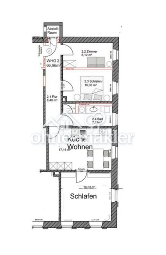 Zuhause mit Geschichte: 1.OG 4 Zimmerwohnung für Familie oder Wohngemeinschaft - Foto 4