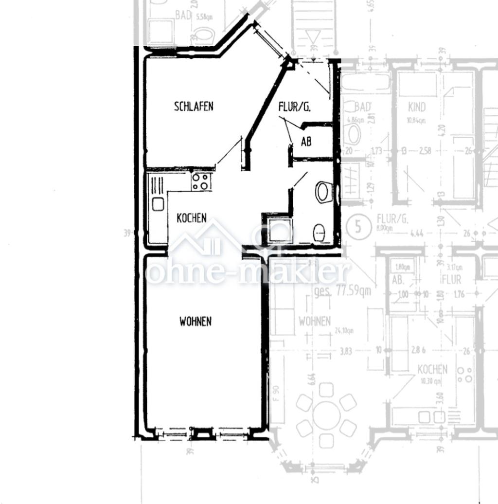 Erstbezug nach Renovierung! 2 Zimmer Wohnung mit moderner EBK im beliebten Stadtfeld-Ost - Foto 4