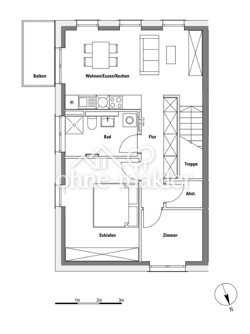 Exklusive 3-Zimmer-Wohnung mit Garten – ideal für Homeoffice und Rückzug - Photo 5
