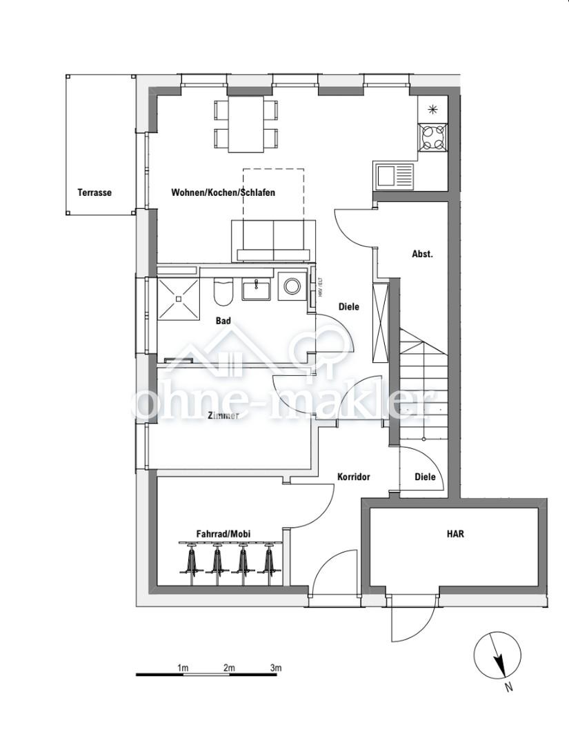 Your new home in a green setting: 2-room new-build apartment with a private garden - Photo 5
