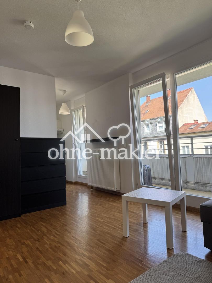 möblierte 1 Zimmerwohnung Wilhelmstr 3 zentrale Lage mit Balkon und Dachterasse - Foto 1