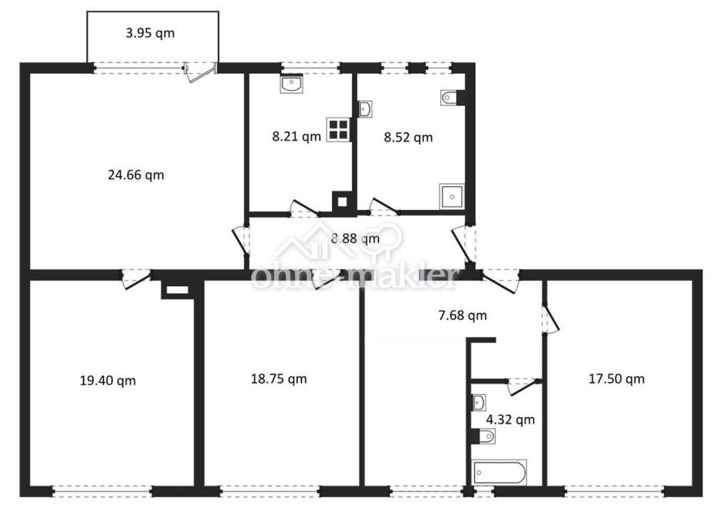 🏡 Fünf-Zimmer-Wohnung in Pforzheim – modernisiert, lichtdurchflutet, mit Kamin und zwei Bädern - Foto 5