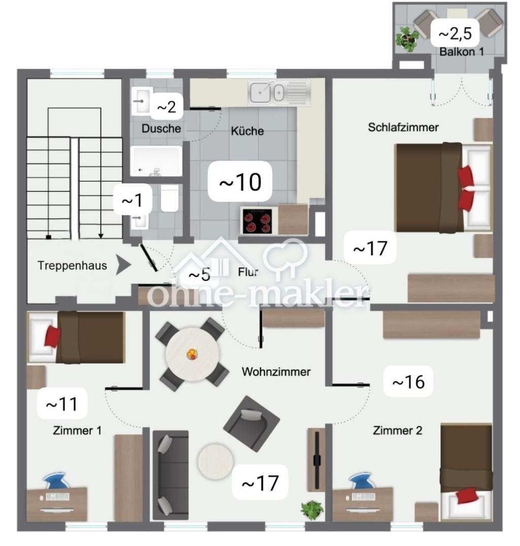 Hochwertig sanierte 4-Zimmer-Altbauwohnung mit EBK und Balkon in Bestlage des Johannesviertels - Photo 4