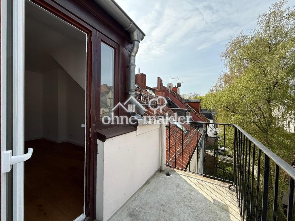 Erstbezug! Sanierte 2-Zimmer DG Wohnung mit Balkon und Einbauküche im Viertel - Foto 5