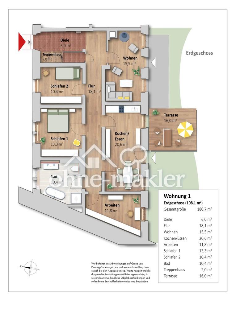 Modern mit historischem Flair und viel Platz für Familien - Photo 4