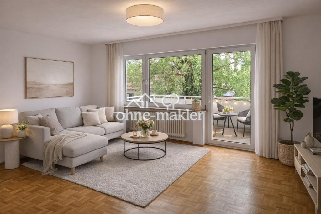 Erstbezug nach Renovierung | 2,5-Zimmer Wohnung mit Süd-Balkon in Regensburg-Steinweg - Foto 1