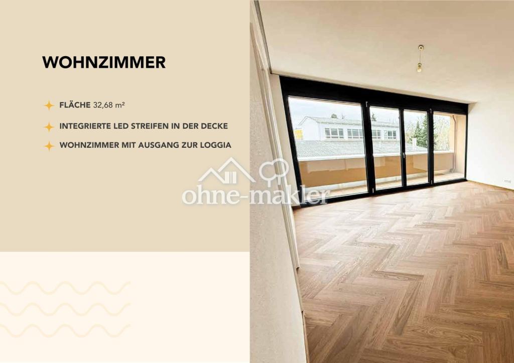 Erstbezug- hochwertige 3-Zimmer-Neubauwohnung mit 2,8m Deckenhöhe und Loggia - Foto 3