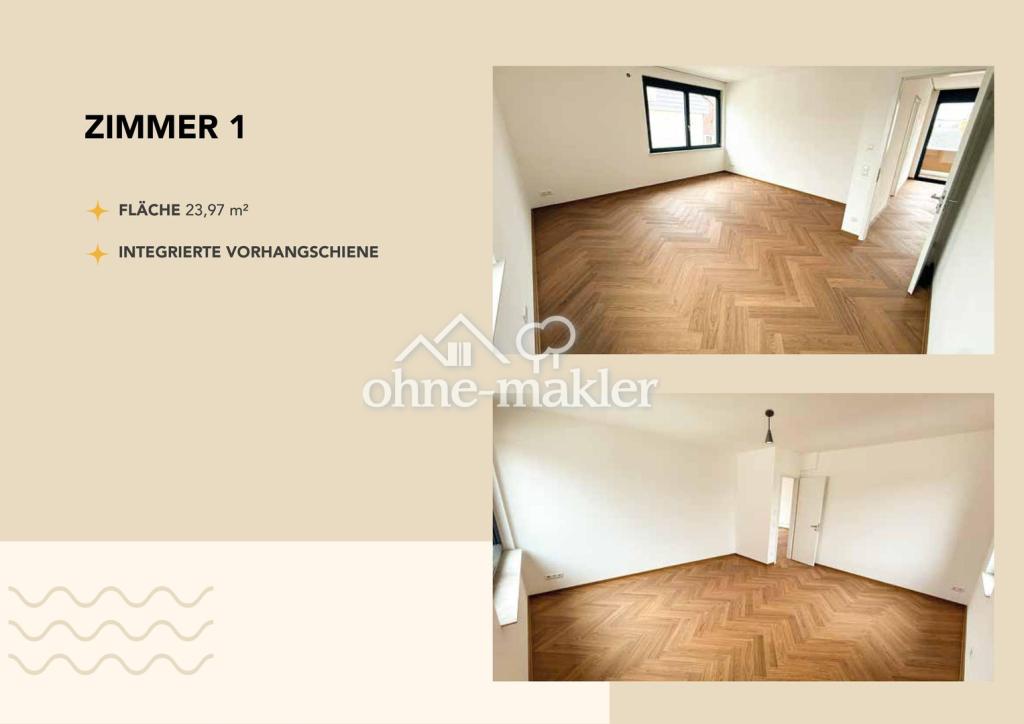 Erstbezug- hochwertige 3-Zimmer-Neubauwohnung mit 2,8m Deckenhöhe und Loggia - Foto 1