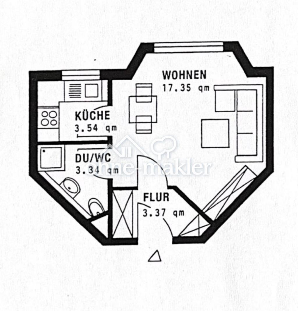 Gemütliche und helle Einzimmerwohnung Untergruppenbach/Donnbronn - Photo 2
