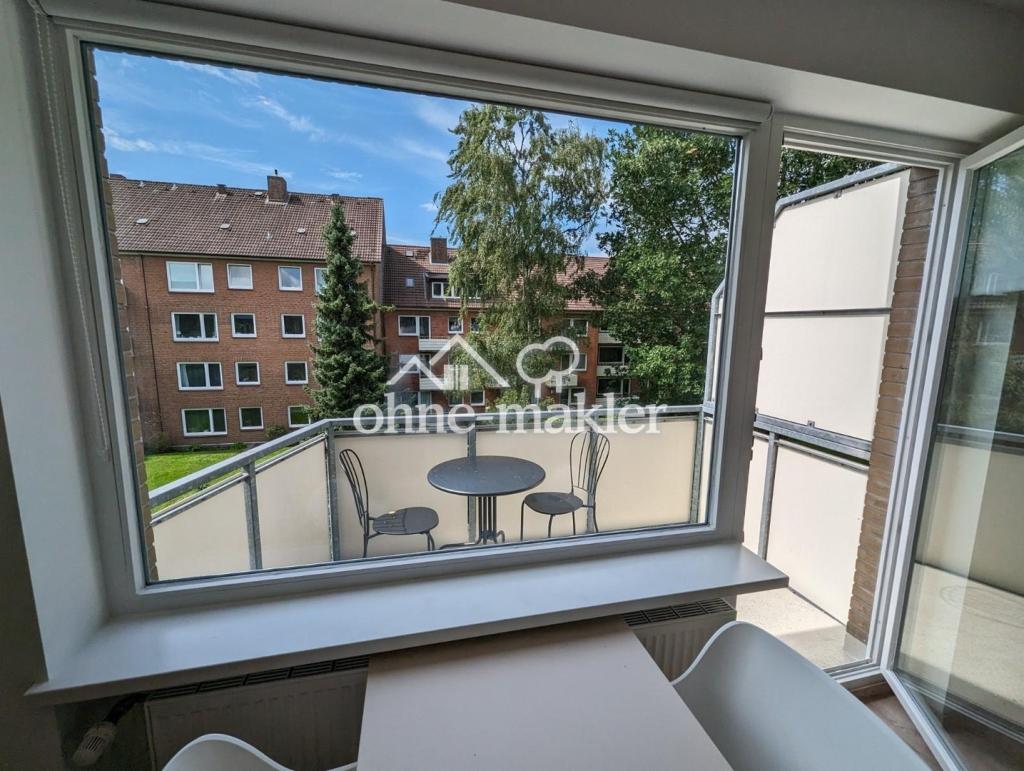 Möblierte Ein-Zimmer-Wohnung in Wandsbek mit Balkon, Garten und hochwertiger Ausstattung (All-Incl.) - Photo 1